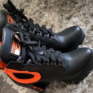 Prada chunky lace-up boots sz 38